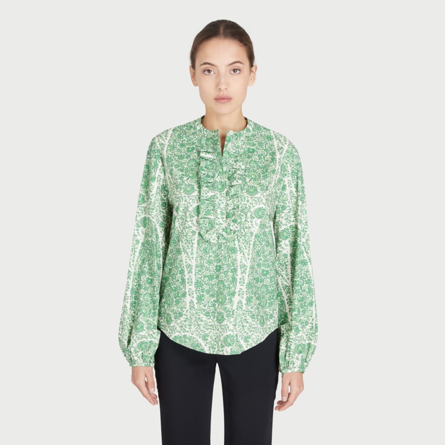 Women Giambattista Valli Tops, Blouses & Knits | Cote D'Azur Popeline Blouse