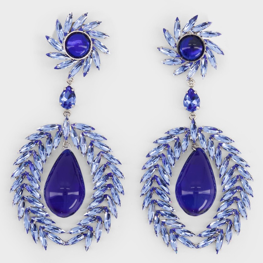 Women Giambattista Valli Jewelry | Dark Blue Earrings