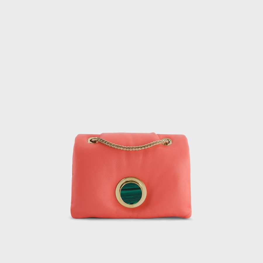 Women Giambattista Valli Bag | Coral Patent Leather Mini Airbag