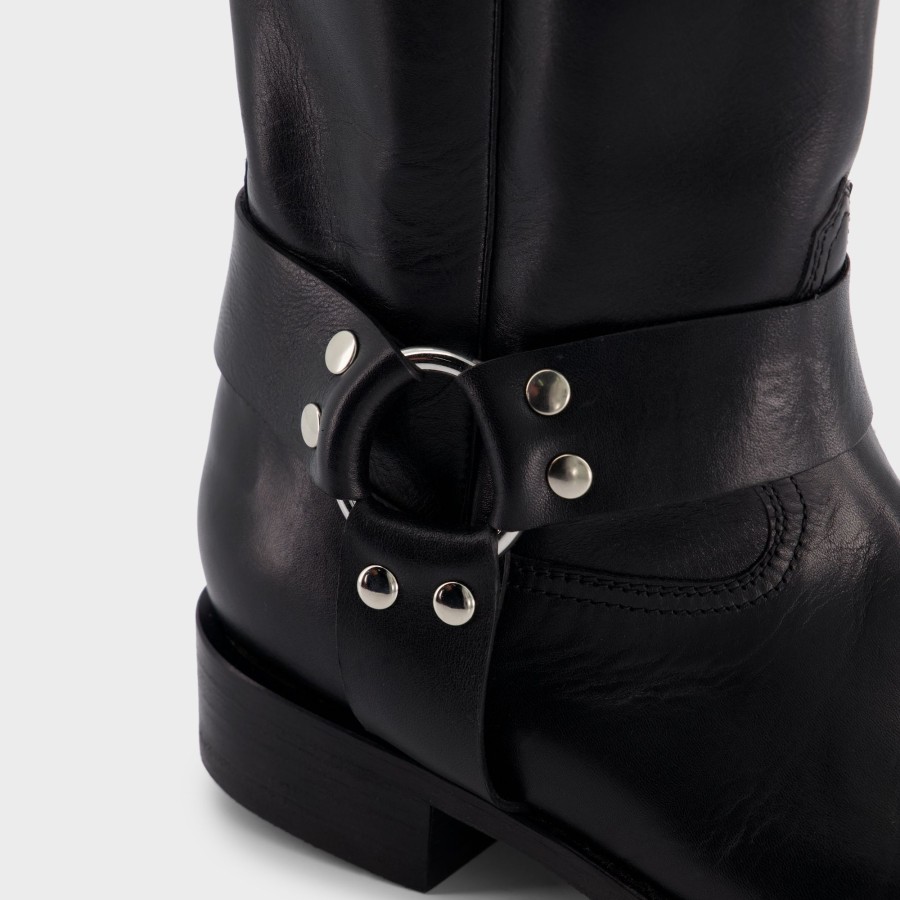 Women Giambattista Valli Shoes | Black Leather Boots