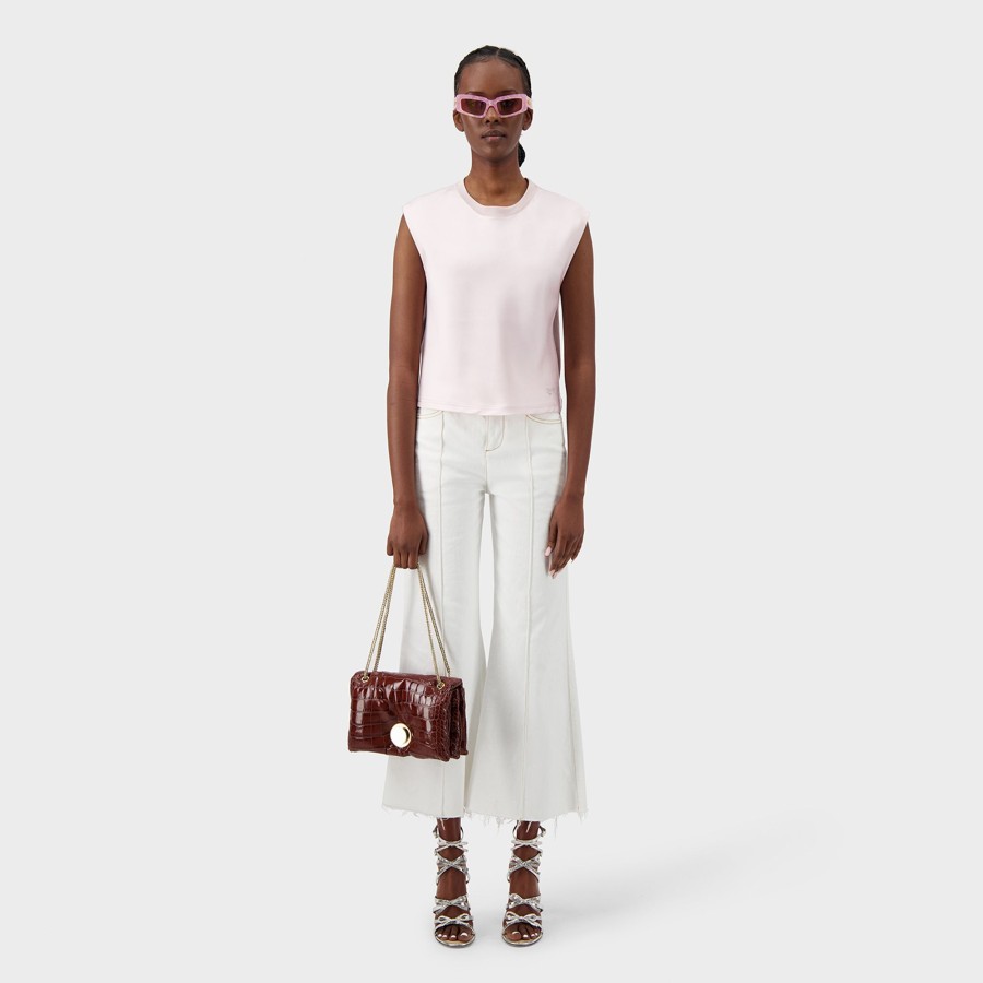 Women Giambattista Valli Tops, Blouses & Knits | Pale Rose Satin Duchesse Top