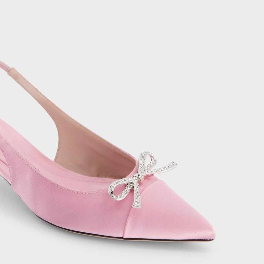 Women Giambattista Valli Shoes | Pale Rose Satin Slingback