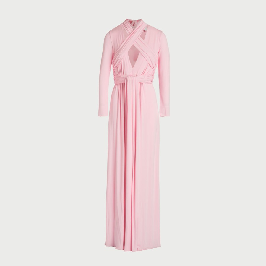 Women Giambattista Valli Dresses & Jumpsuits | Pink Draped Jersey Dress