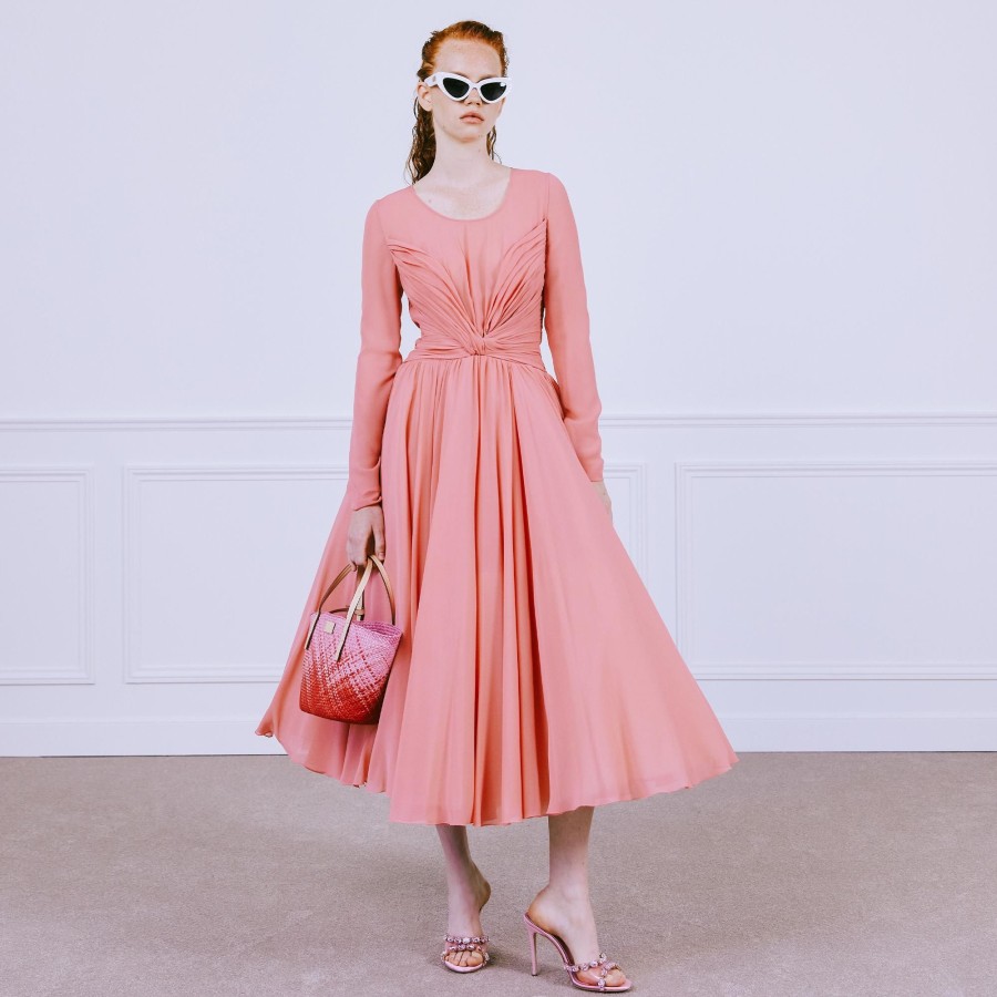 Women Giambattista Valli Dresses & Jumpsuits | Pink Silk Maxi Dress