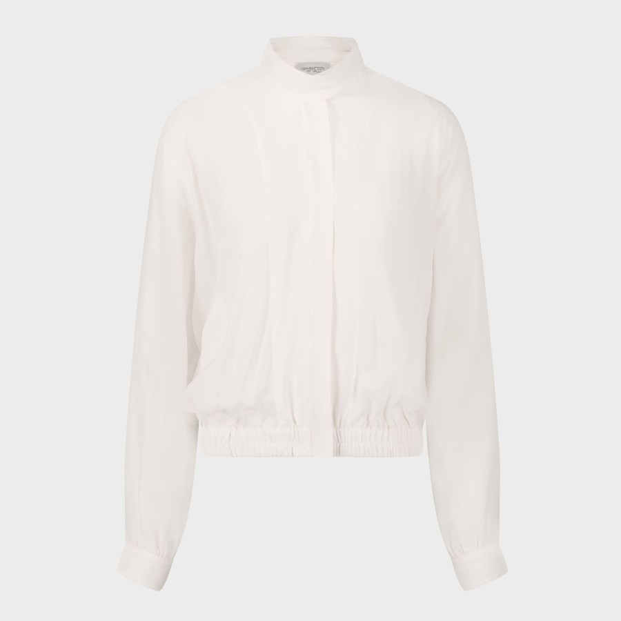 Women Giambattista Valli Tops, Blouses & Knits | Ivory Crepe Blouse