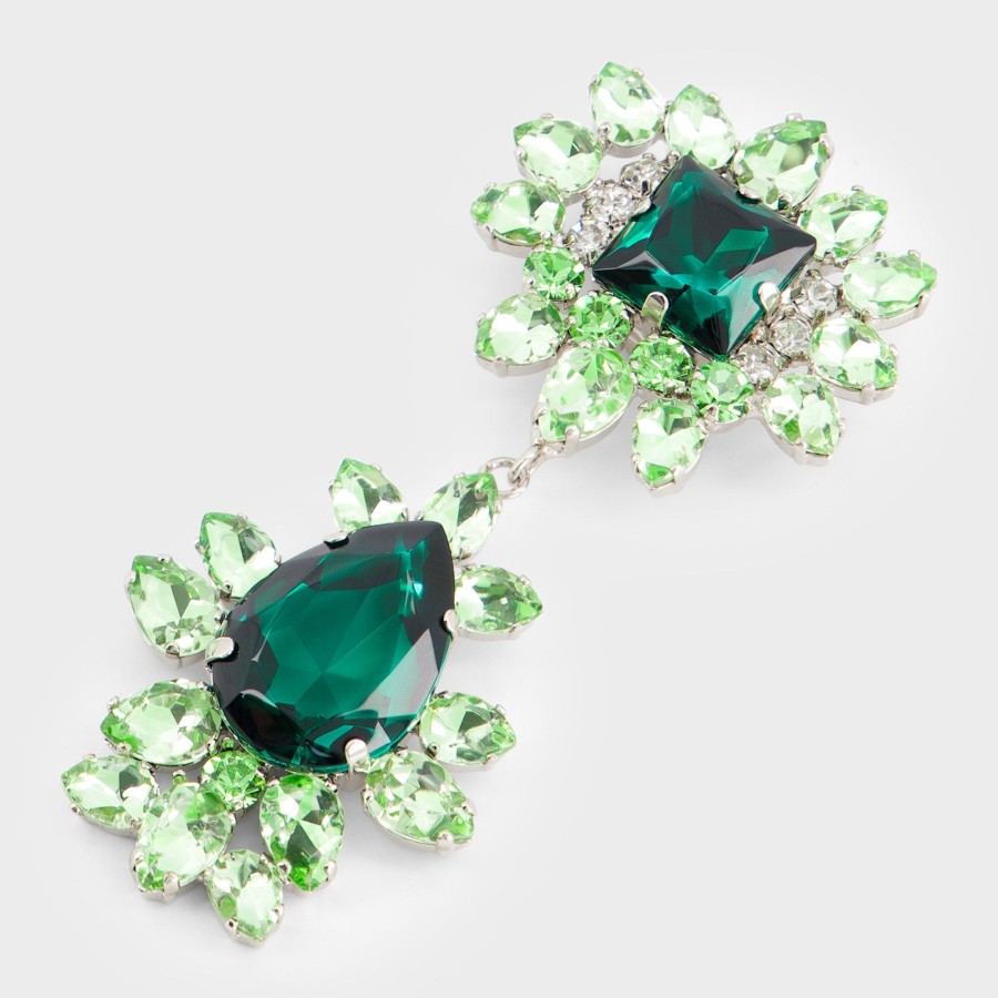 Women Giambattista Valli Jewelry | Emerald And Green Earrings