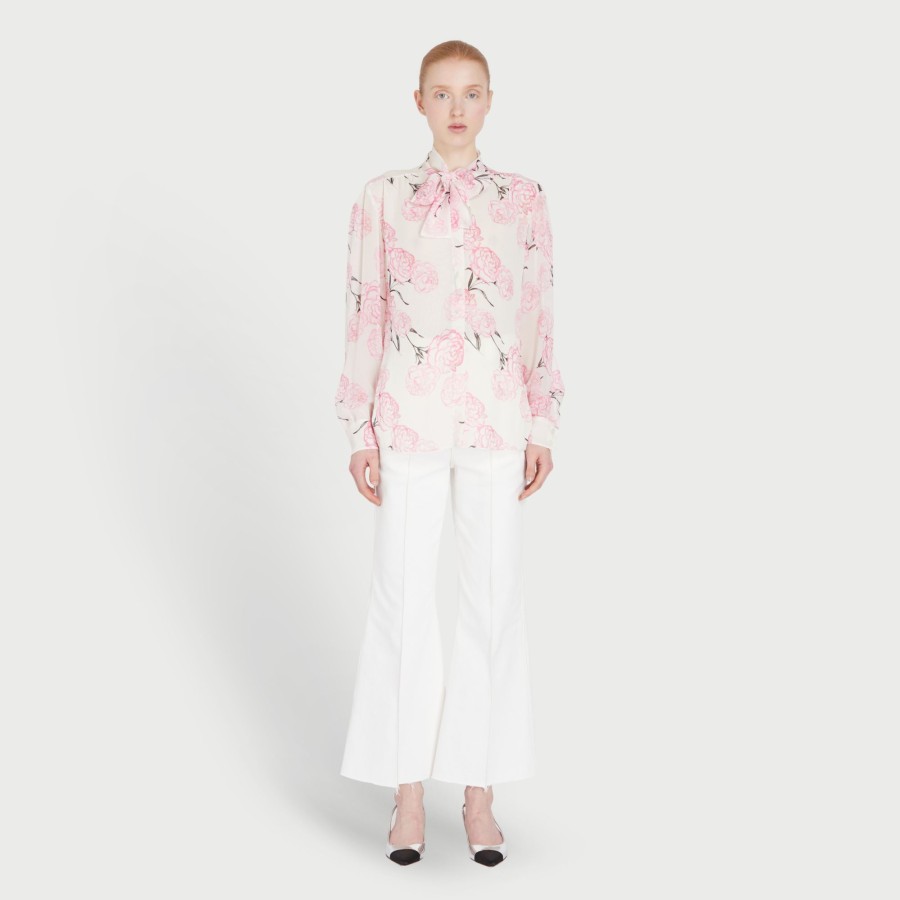 Women Giambattista Valli Tops, Blouses & Knits | Carnation Georgette Blouse