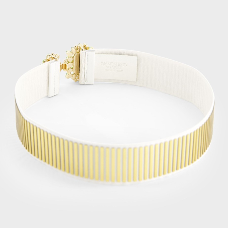 Women Giambattista Valli Belts | Gold Belt With Red Ornaments