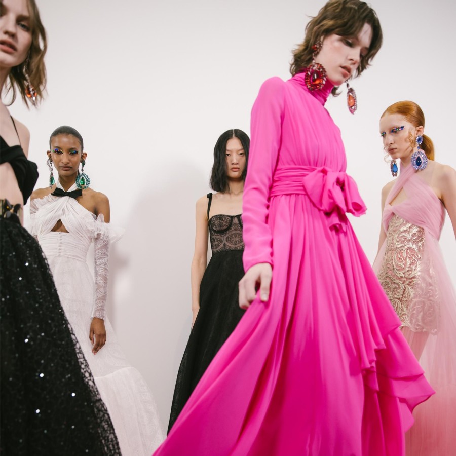 Women Giambattista Valli Dresses & Jumpsuits | Bougainville Draped Jersey Dress