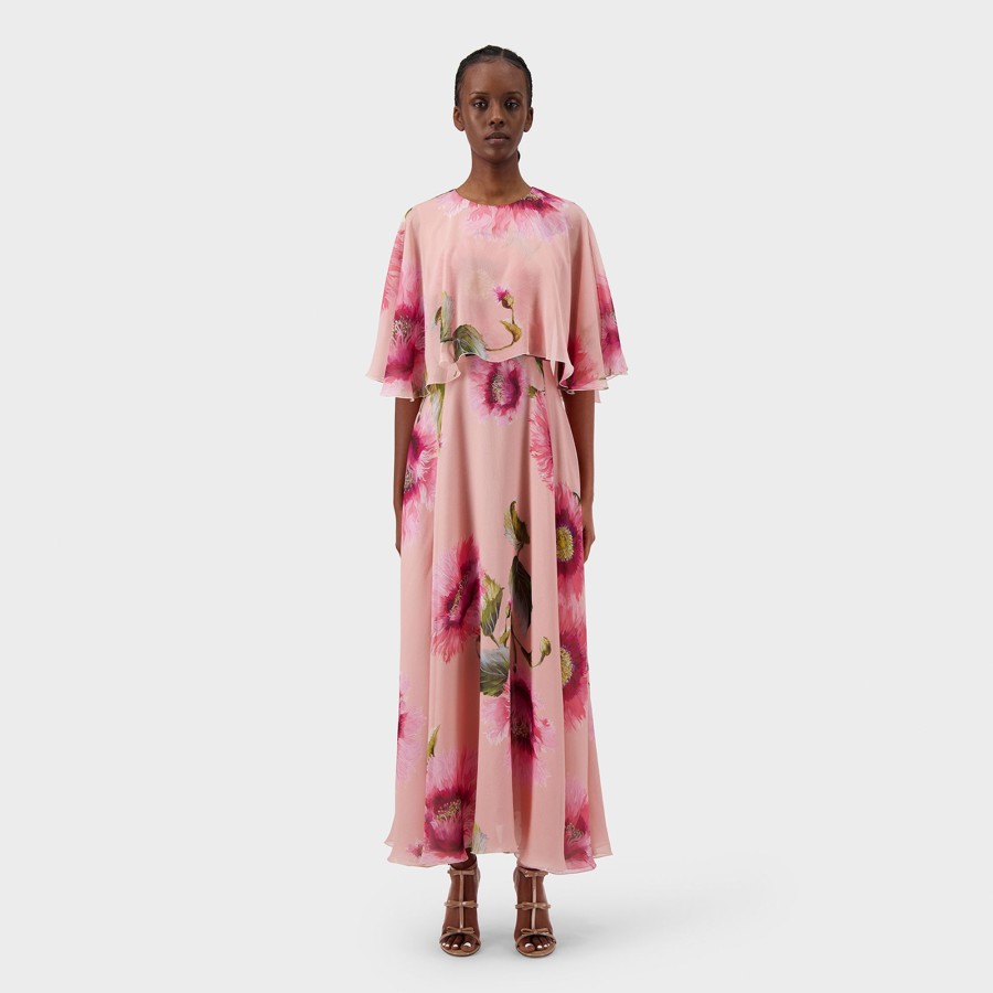 Women Giambattista Valli Dresses & Jumpsuits | Botanic Blow Up Cape Dress