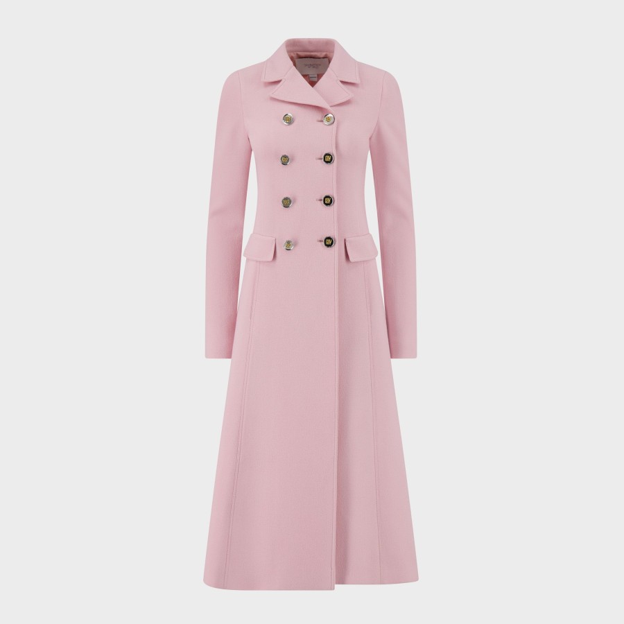 Women Giambattista Valli Coats & Jackets | Pink Wool Coat