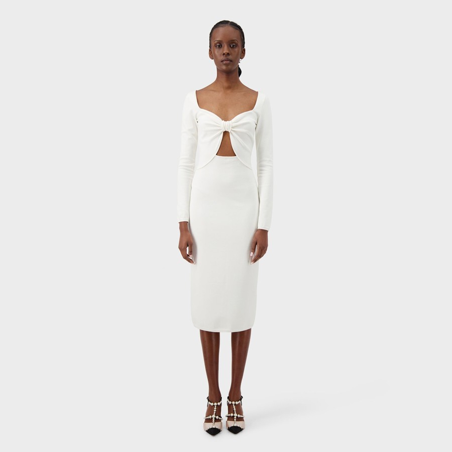 Women Giambattista Valli Dresses & Jumpsuits | Ivory Knit Dress