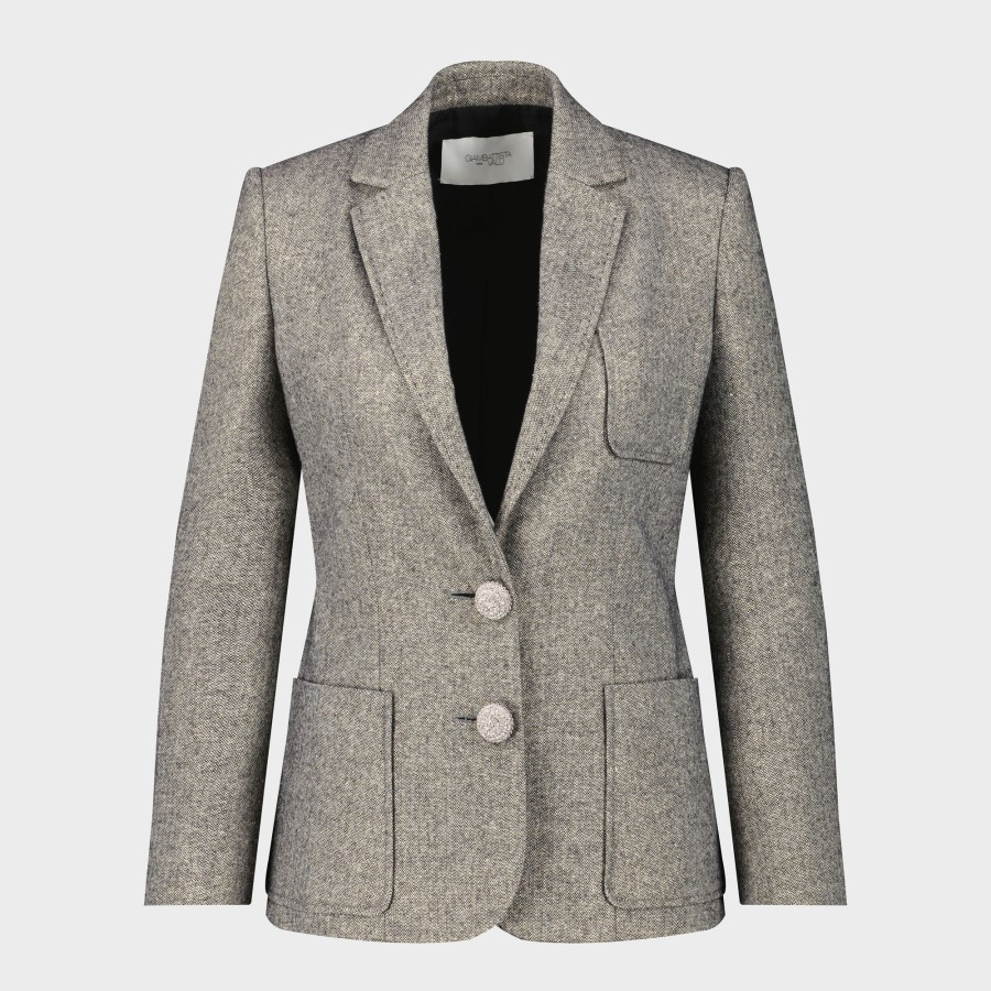 Women Giambattista Valli Coats & Jackets | Lurex Wool Jacket