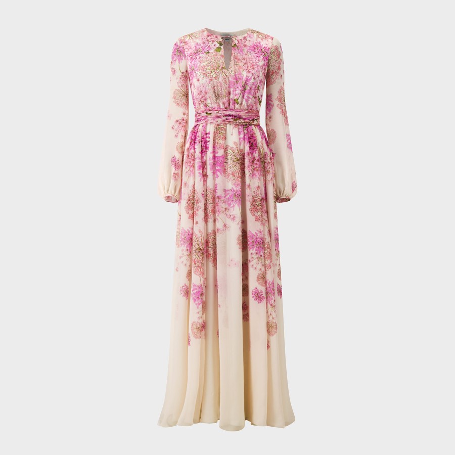 Women Giambattista Valli Dresses & Jumpsuits | Saint-Remy Long Silk Dress