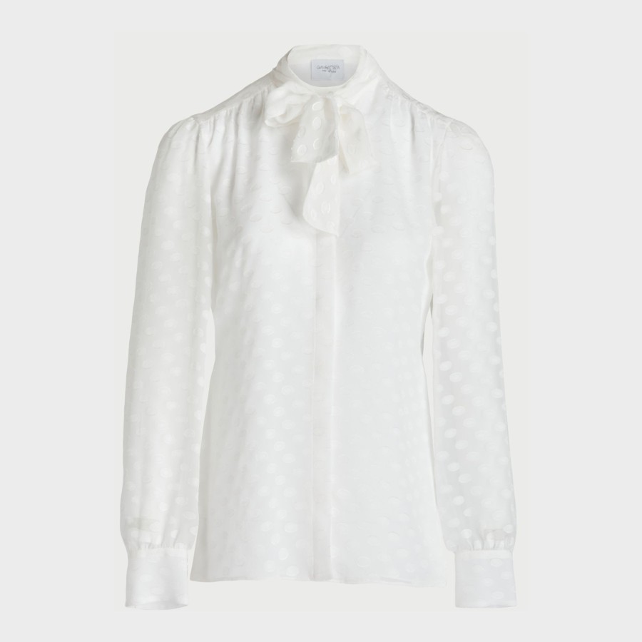 Women Giambattista Valli Tops, Blouses & Knits | Ivory Mousseline Blouse