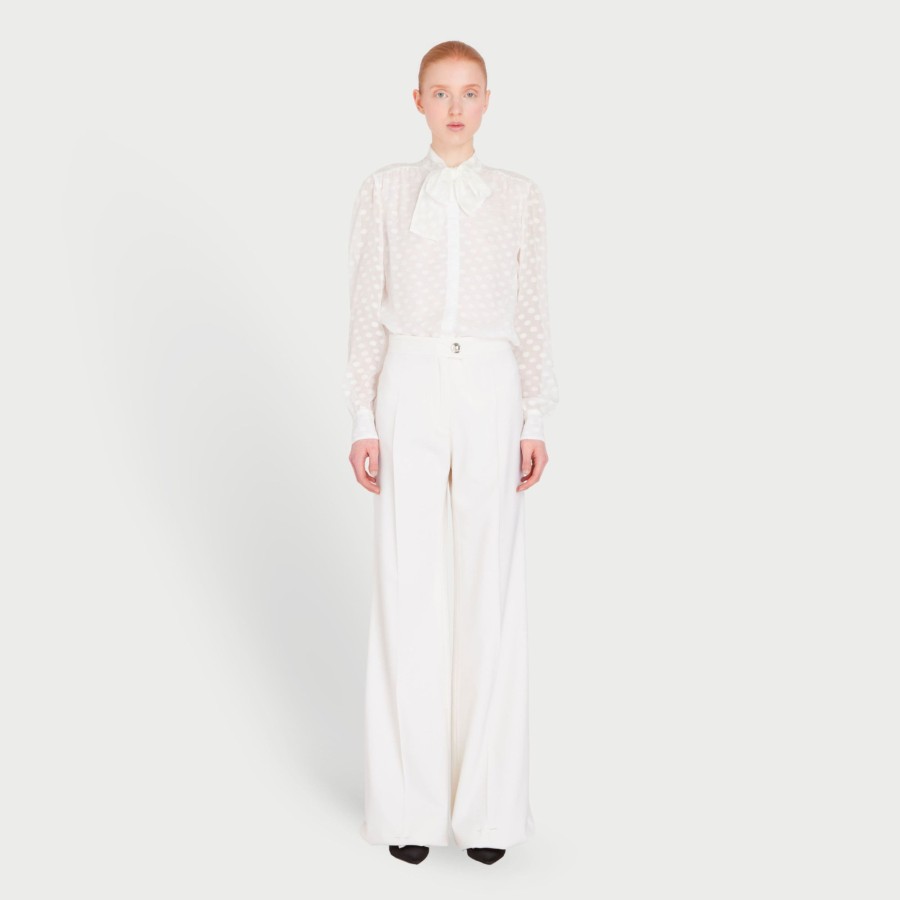 Women Giambattista Valli Tops, Blouses & Knits | Ivory Mousseline Blouse